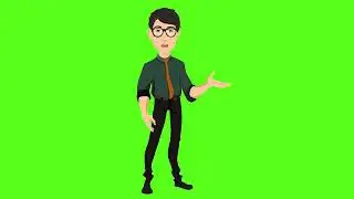 4K Green screen Cartoon character | green screen | | Green screen animation |
