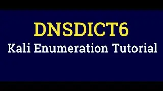 dns enumeration Tutorial | atk-dnsdict6 |dnsdict6 kali linux tutorial