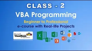 vba tutorial in hindi | Data types and operators In VBA | Live class - 2