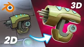 Rick and Morty Laser Gun | Blender 3D Modeling Timelapse Tutorial for Beginners