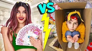 Rich and Normal Student Swapped Bodies. Funny High School Situations