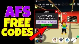 *ALL* AFS FREE CODES Anime Fighting Simulator gives 10K FREE Chikara Shards  |  ROBLOX