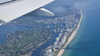 Landing at Miami International airport- Doha to Miami- QR 777