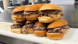 POV: Making Steak Sandwiches!!(Lunch Rush)