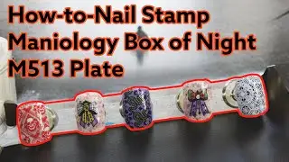 Maniology Box of Night Gothic Gala M513 Nail Stamping Plate How-to-Manicure