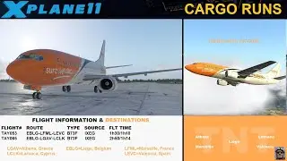 [XP11] CARGO RUNS - TAY065 EBLG-LGAV B73F - PROLOGUE (ENGLISH)