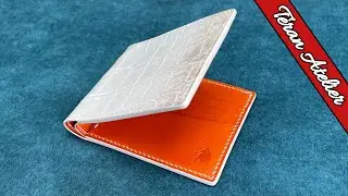 Making a Crocodile Leather Wallet (Free PDF Pattern)