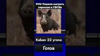 КОГДА РЕШИЛИ СЫГРАТЬ В СВОЯК ПО-СЕРЬЕЗНОМУ