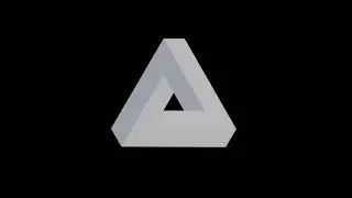Blender 2.8 Impossible triangle illusion tutorial preview