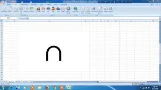 How to type intersection symbol in excel