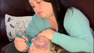 ASMR Real Person Facial Massage Headache Treatment