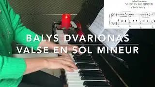 Dvarionas - Valse Romantique | Partition gratuite et mains | Free score w/ hands | Дварионас - Вальс