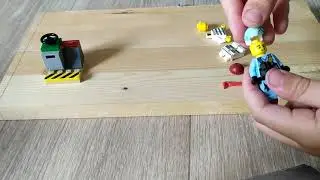 LEGO сборка. Мини-набор с полицейским и вором. LEGO policeman and criminal.