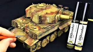 Earth & Dust Effects with AMMO Oilbrushers on Tiger 1 - 506 sPzAbt 1944