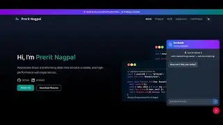 Modern Dev Portfolio Using Next.js & TypeScript | Web Dev Project 2025