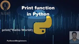 Print function in Python [P07] 