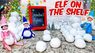 Elf on the Shelf Snowball Fight! Day 7