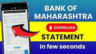 Download Statement from Bank of Maharashtra / MahaMobile Plus Application