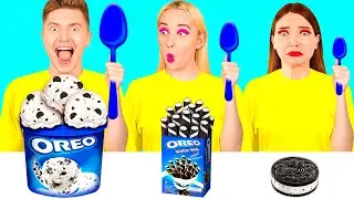 Большая, Средняя и Маленькая еда Челлендж #4 с HAHANOM Challenge