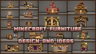 Minecraft: 20 Furniture Designs Ideas | Room Furniture Decoration