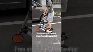 Free assembly scooter that moves forward like a jellyfish