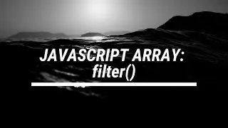 JavaScript Array Filter functionality