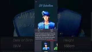 #JillValentine #residentevilseries #residentEvilcharacters #Residentevilcompanion #REShorts #RE1