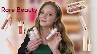 Full Face of RARE BEAUTY! First Impressions, What Products Are Worth The Hype?