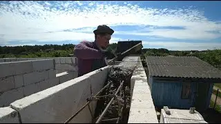 Заливаю армопояс. Армопояс своими руками.