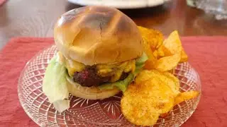 Easy simple dinner Hamburgers for two people