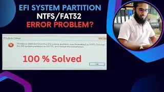 Windows detected that EFI system partition was formatted as NTFS Format system partition as FAT32.
