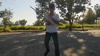 Lesson 07 Part 6: Kali Solo Baston Drill - Tigbas Buhos Pangilid Heneral