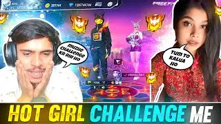 CUTE V BADGE GRIL STREAMER VS KAAL YT ON CS RANKED😱 1 VS 4 👿 GARENA FREE FIRE