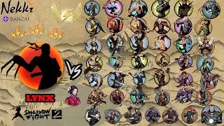 Shadow Fight  2 LYNX VS ALL BOSSES AND BODYGUARD'S