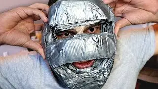 100 LAYERS OF DUCT TAPE ON FACE!!
