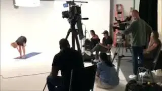 #Shorts Behind the scenes Yoga Video