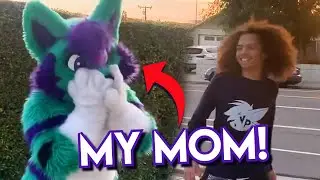 My MOM Wears My Fursuit!