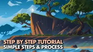 Environment Digital Painting (Voiced Step-By-Step Tutorial)