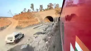 #travel by#train in Madhya Pradesh #travelvlog #tunnel #india