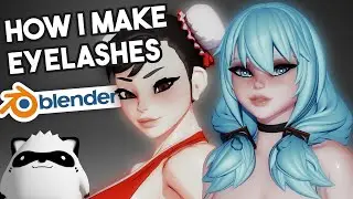 EZ EYELASHES (MY WAY) -  BLENDER TUTORIAL