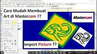 IMPORT IMAGE TO MASTERCAM || Mastercam Art || Engraving CNC