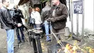 Кузнечные мастер-классы на День Скобаря во Пскове