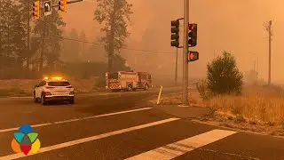 Fire sweeps into Glenmore Landfill