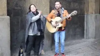 23.02.2016 PRAHA / Kathy Kelly & Norbert - Ares Qui (Street Gig)