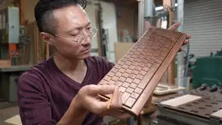 The Process of Making a Wooden Keyboard: A Japanese Craftsman Creates a Luxury Keyboard Worth $1,000