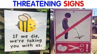 40 Threatening Signs That Are Straight To The Point