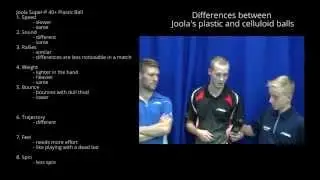 Plastic and Celluloid Table Tennis Balls Compared: Players Opinions After Match Play