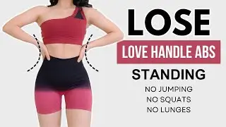 Lose side belly fat, get smaller waist, easy standing daily no jumping, no squats, no lunges