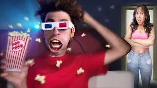 My brother opened the scariest 4D MOVIE THEATER! (Turning our house into a MALL)