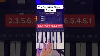 The Real Slim Shady - Eminem | Easy Piano Tutorial #piano #shorts